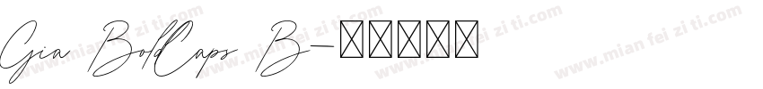 Gia BoldCaps B字体转换